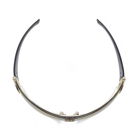 Gucci GG 2712/S BFE Gold Brown Wrap Shied Sunglasses Yellow Lens 115 Italy Women - Picture 3 of 12